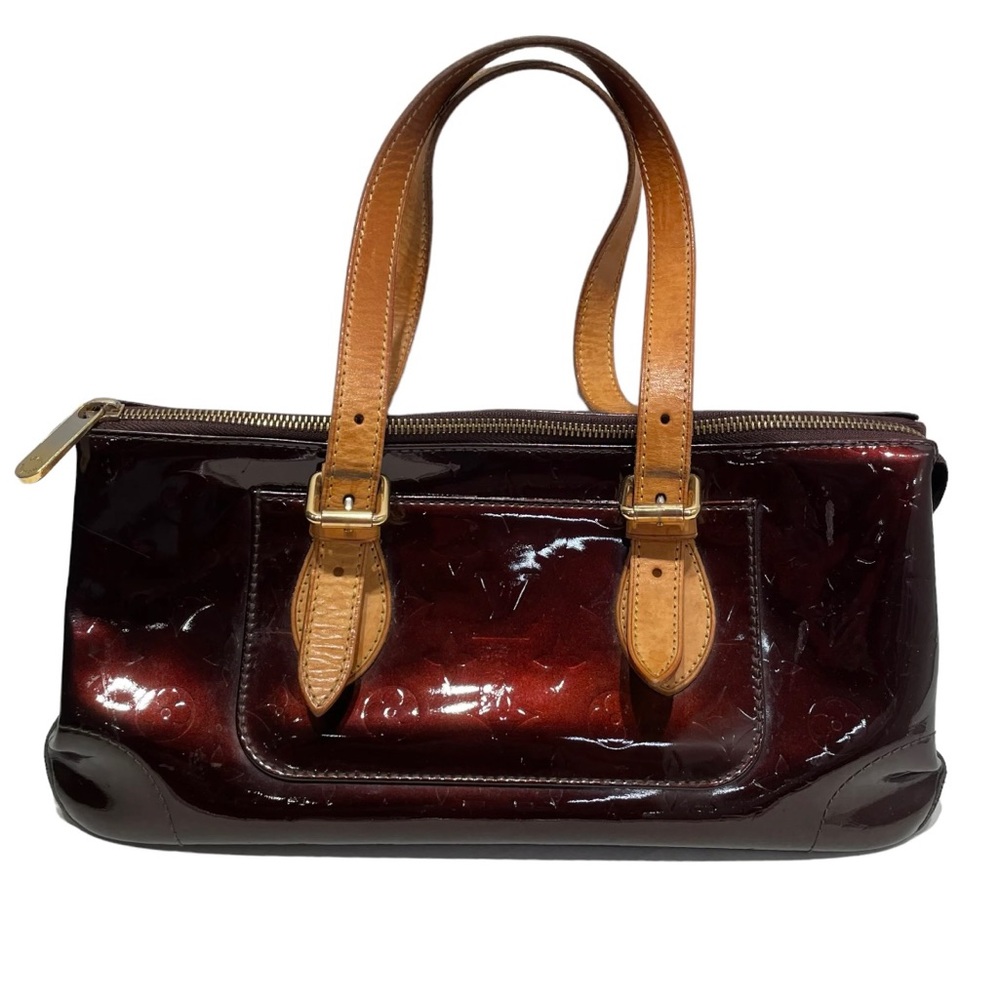 Authentic LV Red leather Bag | Vernis Rosewood Ave